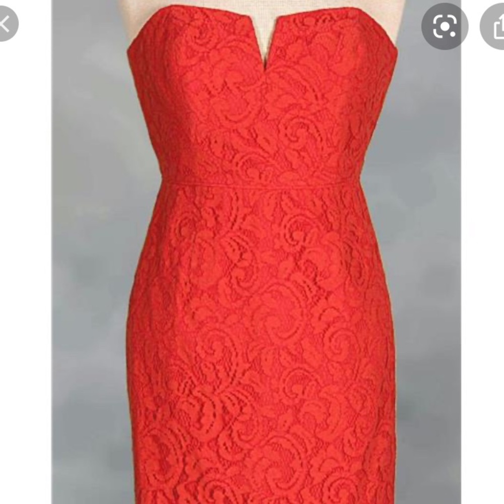 Jcrew Cathleen Leavers Lace Poppy 4 Worn Once